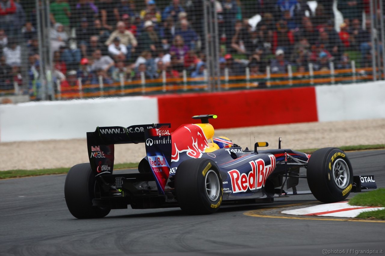 GP AUSTRALIA, 26.03.2011- Prove Libere 3, Sabato, Mark Webber (AUS), Red Bull Racing, RB7 
