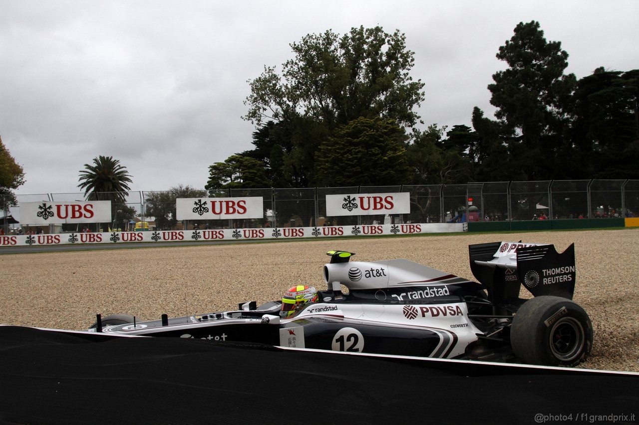 GP AUSTRALIA, 26.03.2011- Prove Libere 3, Sabato, Pastor Maldonado (VEN), Williams FW33 