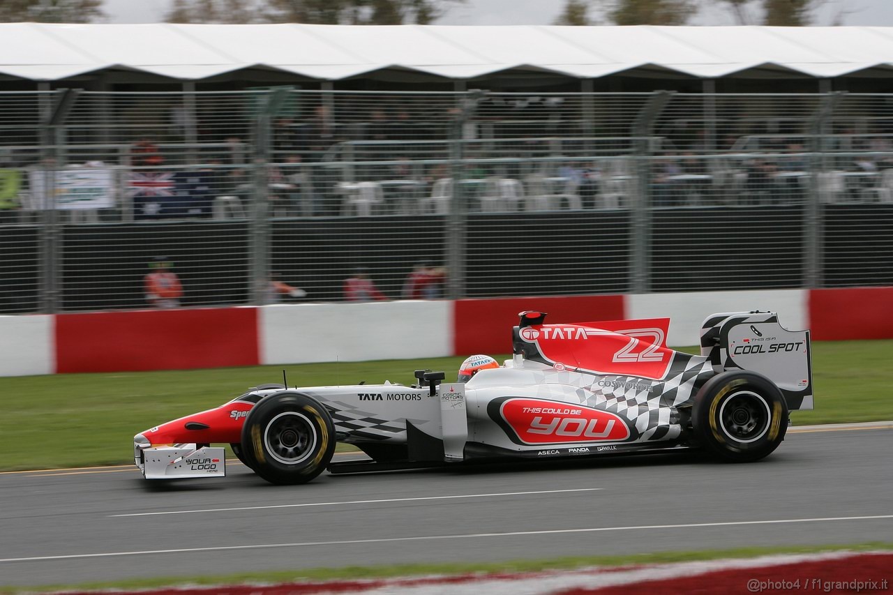 GP AUSTRALIA, 26.03.2011- Prove Libere 3, Sabato, Narain Karthikeyan (IND), Hispania Racing F1 Team, HRT 