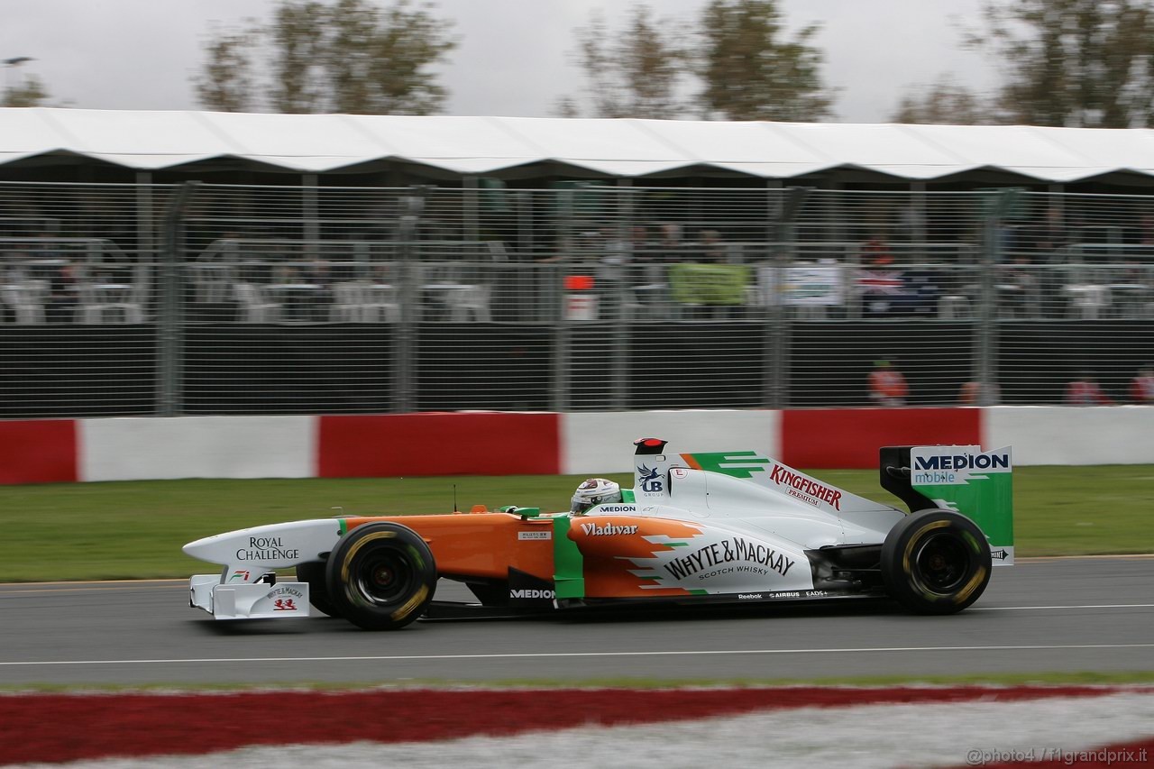 GP AUSTRALIA, 26.03.2011- Prove Libere 3, Sabato, Adrian Sutil (GER), Force India F1 Team, VJM04 