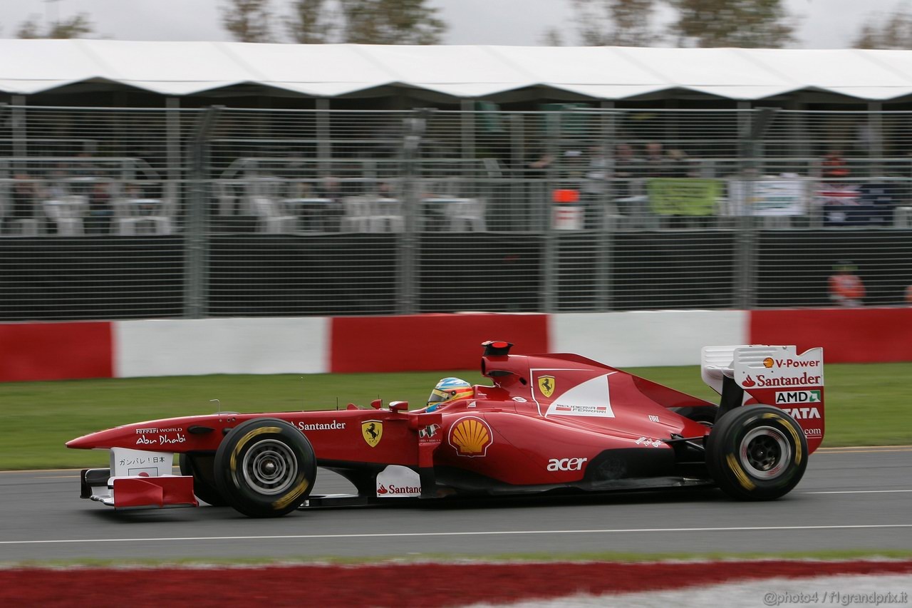 GP AUSTRALIA, 26.03.2011- Prove Libere 3, Sabato, Fernando Alonso (ESP), Ferrari, F-150 Italia 