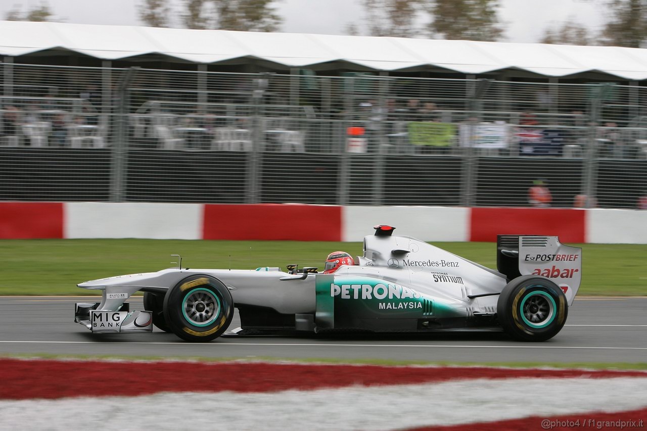 GP AUSTRALIA, 26.03.2011- Prove Libere 3, Sabato, Michael Schumacher (GER), Mercedes GP Petronas F1 Team, MGP W02 