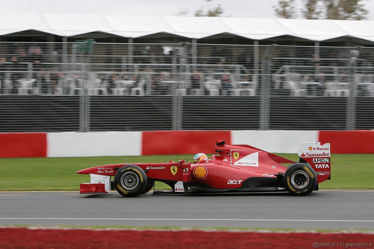 GP AUSTRALIA, 26.03.2011- Prove Libere 3, Sabato, Fernando Alonso (ESP), Ferrari, F-150 Italia 