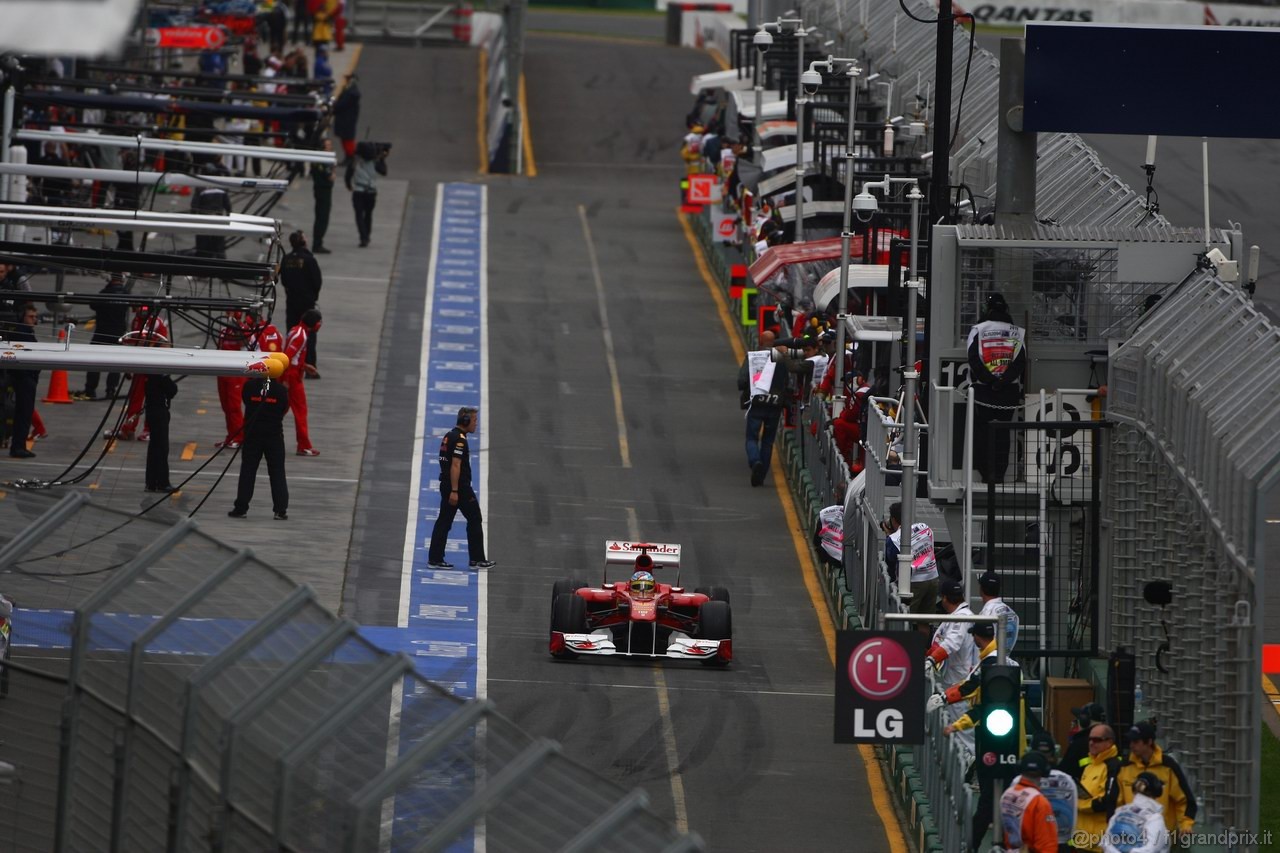 GP AUSTRALIA, 26.03.2011- Qualifiche, Fernando Alonso (ESP), Ferrari, F-150 Italia 