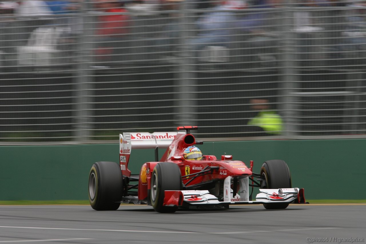 GP AUSTRALIA, 26.03.2011- Qualifiche, Fernando Alonso (ESP), Ferrari, F-150 Italia 