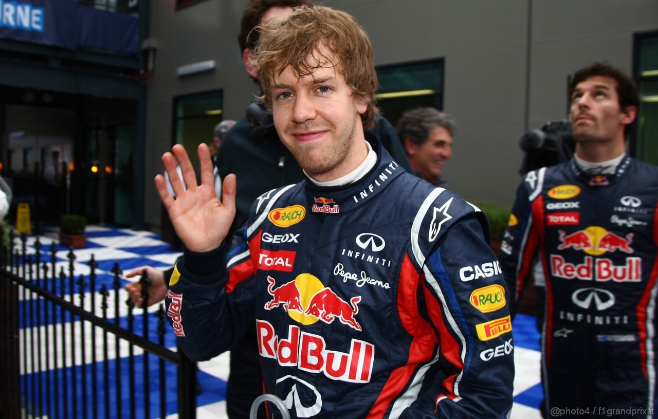 GP AUSTRALIA, 26.03.2011- Qualifiche, Sebastian Vettel (GER), Red Bull Racing, RB7 pole position 