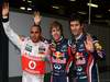 GP AUSTRALIA, 26.03.2011- Qualifiche, Lewis Hamilton (GBR), McLaren  Mercedes, MP4-26 secondo, Sebastian Vettel (GER), Red Bull Racing, RB7 pole position e Mark Webber (AUS), Red Bull Racing, RB7 terzo 