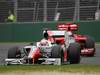 GP AUSTRALIA, 26.03.2011- Qualifiche, Narain Karthikeyan (IND), Hispania Racing F1 Team, HRT e Timo Glock (GER), Marussia Virgin Racing VR-02 