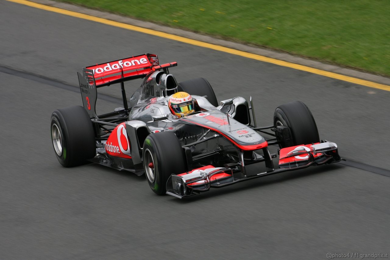 GP AUSTRALIA, 25.03.2011- Prove Libere 1, Venerdi', Lewis Hamilton (GBR), McLaren  Mercedes, MP4-26 