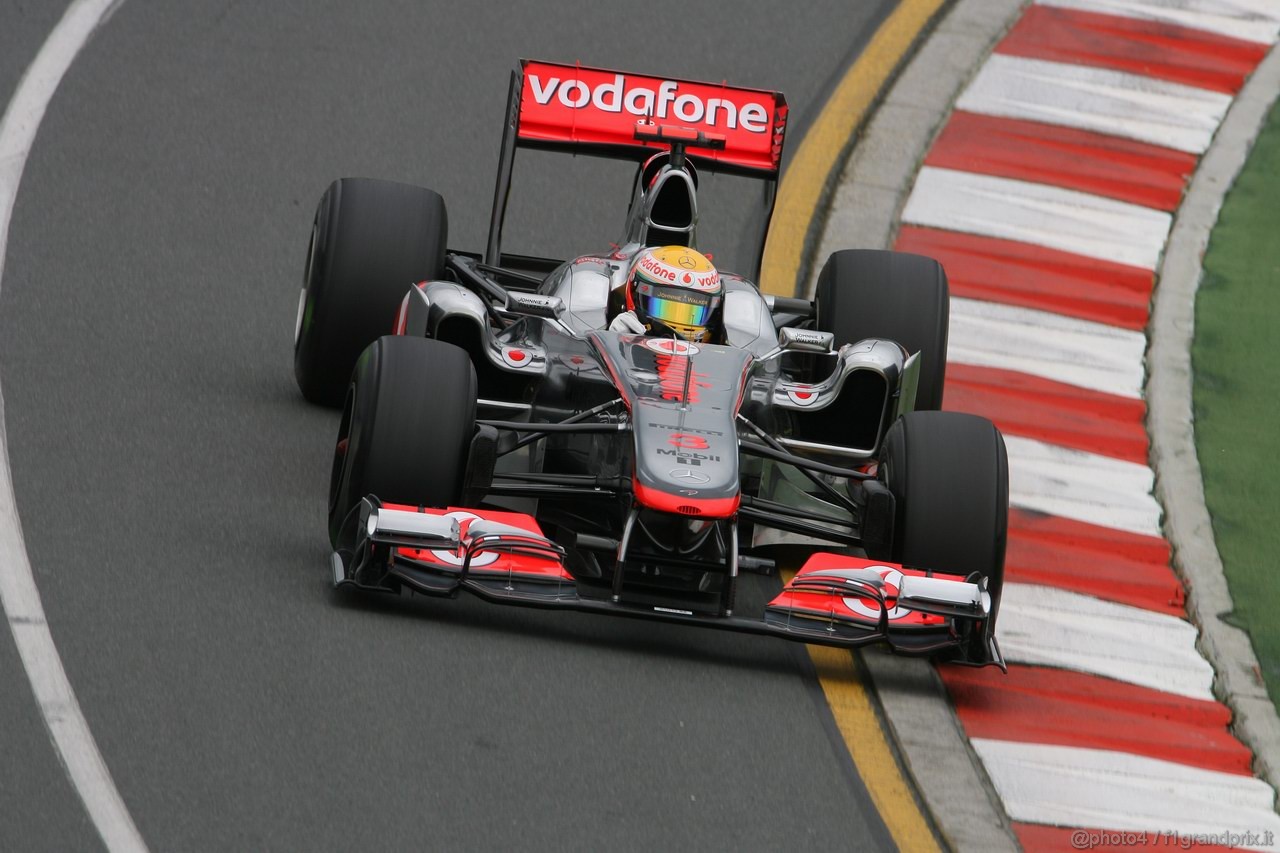 GP AUSTRALIA, 25.03.2011- Prove Libere 1, Venerdi', Lewis Hamilton (GBR), McLaren  Mercedes, MP4-26 