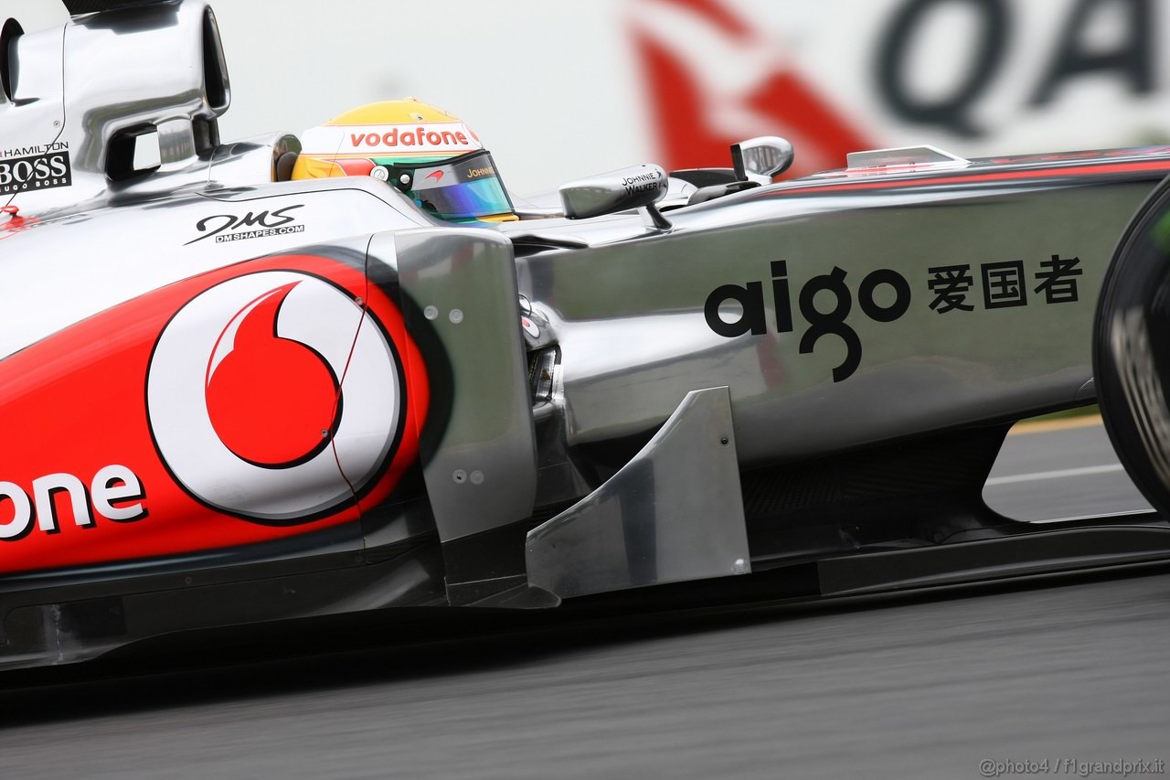 GP AUSTRALIA, 25.03.2011- Prove Libere 1, Venerdi', Lewis Hamilton (GBR), McLaren  Mercedes, MP4-26 