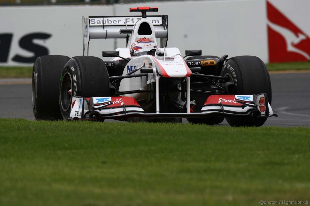 GP AUSTRALIA, 25.03.2011- Prove Libere 1, Venerdi', Kamui Kobayashi (JAP), Sauber F1 Team C30 