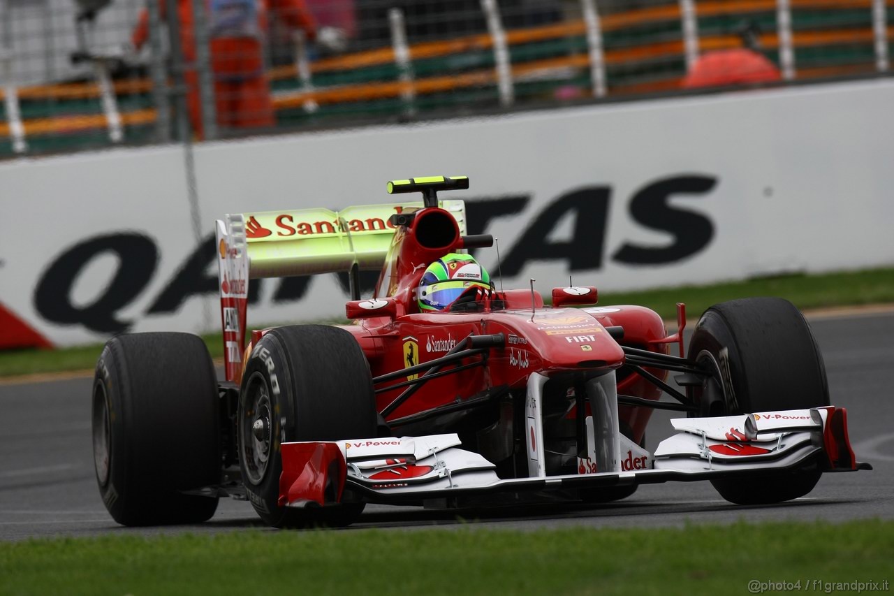 GP AUSTRALIA, 25.03.2011- Prove Libere 1, Venerdi', Felipe Massa (BRA), Ferrari, F-150 Italia 