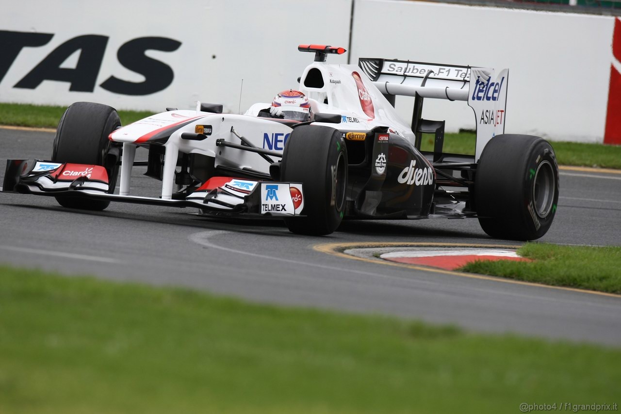 GP AUSTRALIA, 25.03.2011- Prove Libere 1, Venerdi', Kamui Kobayashi (JAP), Sauber F1 Team C30 