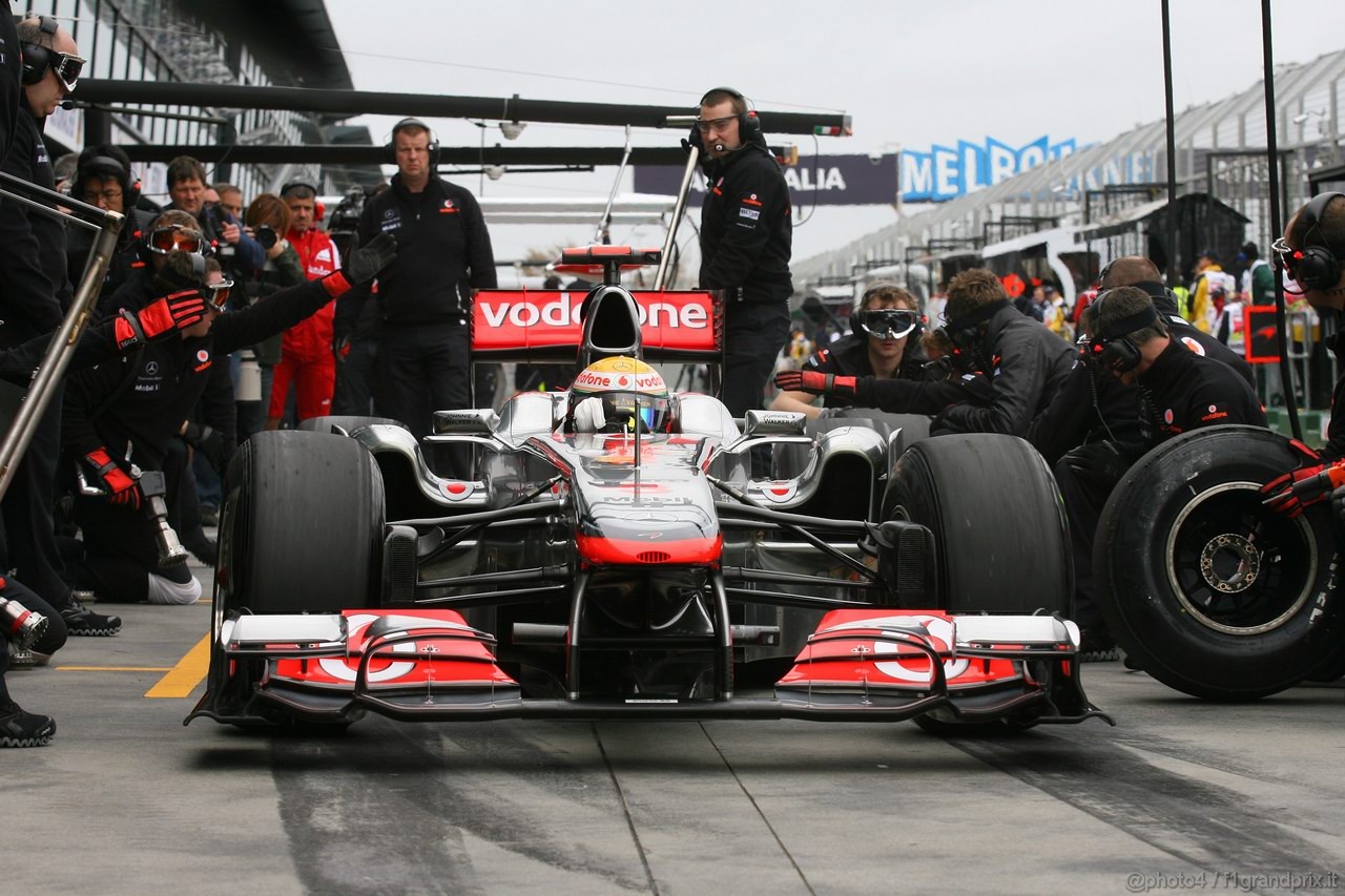 GP AUSTRALIA, 25.03.2011- Prove Libere 1, Venerdi', Lewis Hamilton (GBR), McLaren  Mercedes, MP4-26 