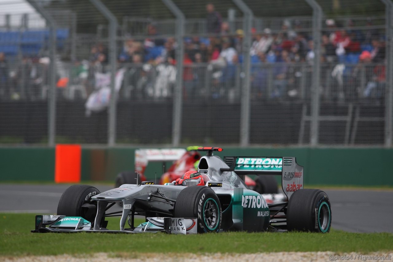 GP AUSTRALIA, 25.03.2011- Prove Libere 1, Venerdi', Michael Schumacher (GER), Mercedes GP Petronas F1 Team, MGP W02 
