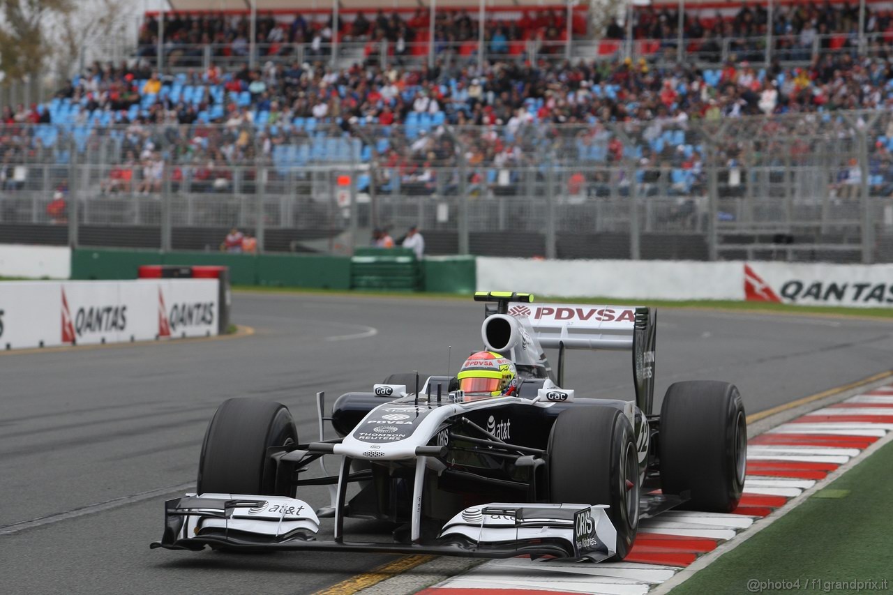 GP AUSTRALIA, 25.03.2011- Prove Libere 1, Venerdi', Pastor Maldonado (VEN), Williams FW33 