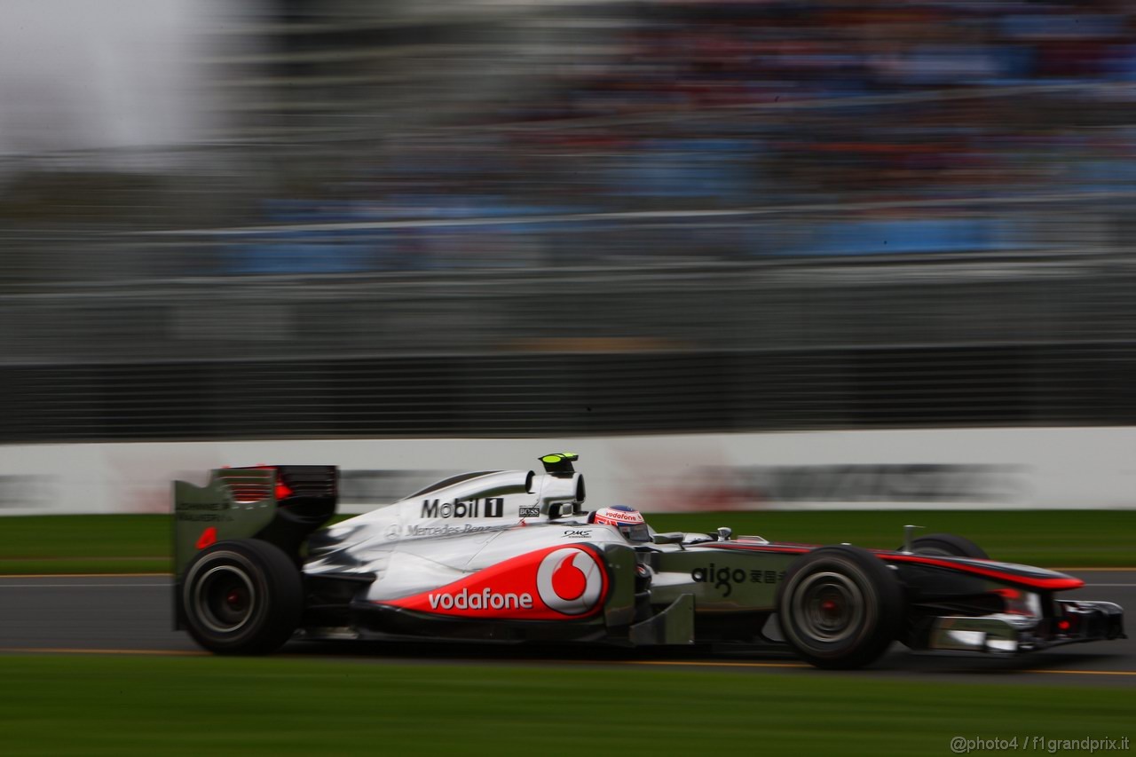 GP AUSTRALIA, 25.03.2011- Prove Libere 1, Venerdi', Jenson Button (GBR), McLaren  Mercedes, MP4-26 