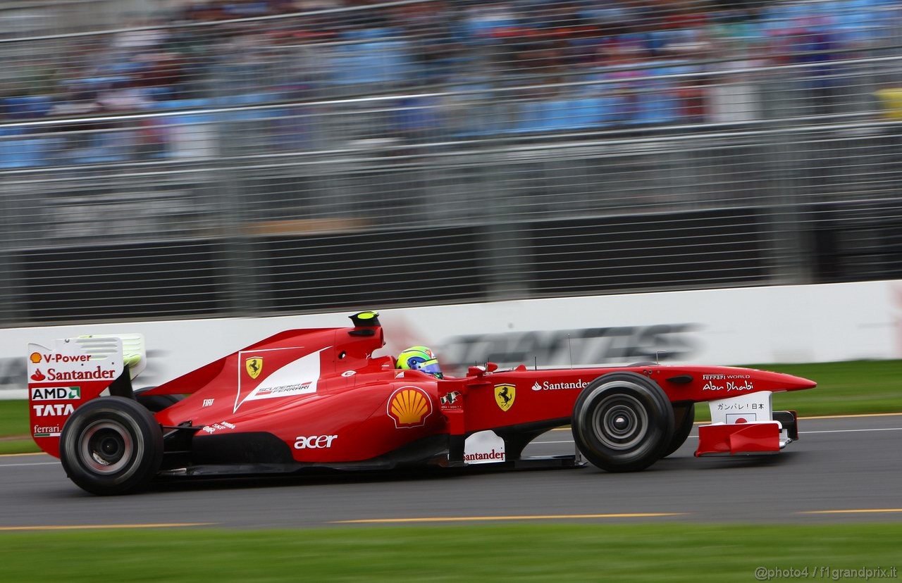 GP AUSTRALIA, 25.03.2011- Prove Libere 1, Venerdi', Felipe Massa (BRA), Ferrari, F-150 Italia 