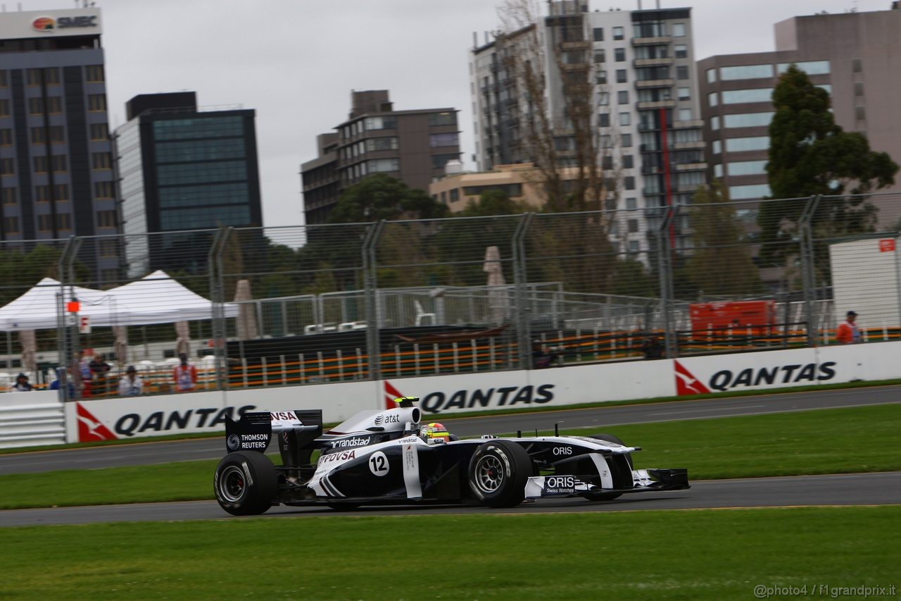 GP AUSTRALIA, 25.03.2011- Prove Libere 1, Venerdi', Pastor Maldonado (VEN), Williams FW33 