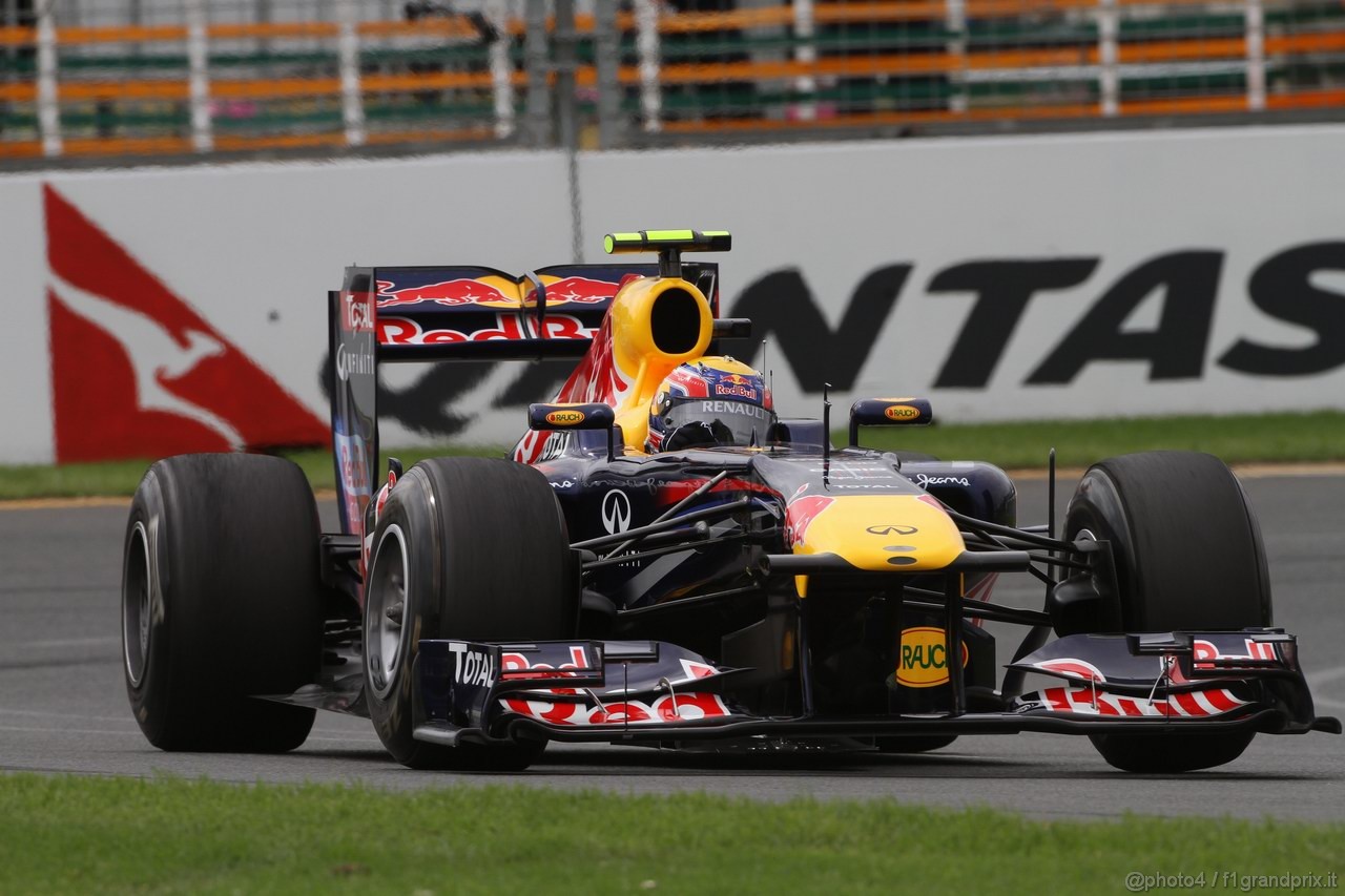 GP AUSTRALIA, 25.03.2011- Prove Libere 1, Venerdi', Mark Webber (AUS), Red Bull Racing, RB7 
