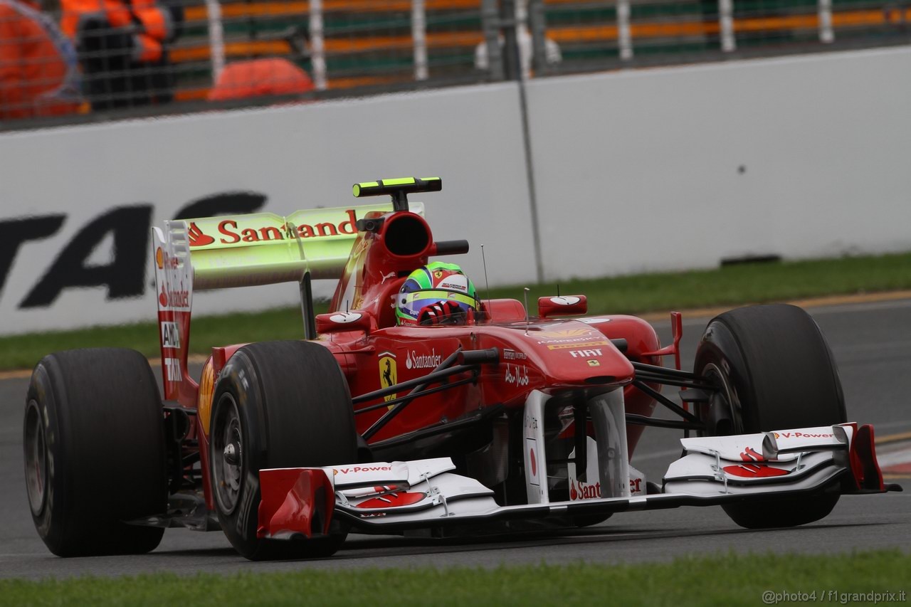 GP AUSTRALIA, 25.03.2011- Prove Libere 1, Venerdi', Felipe Massa (BRA), Ferrari, F-150 Italia 