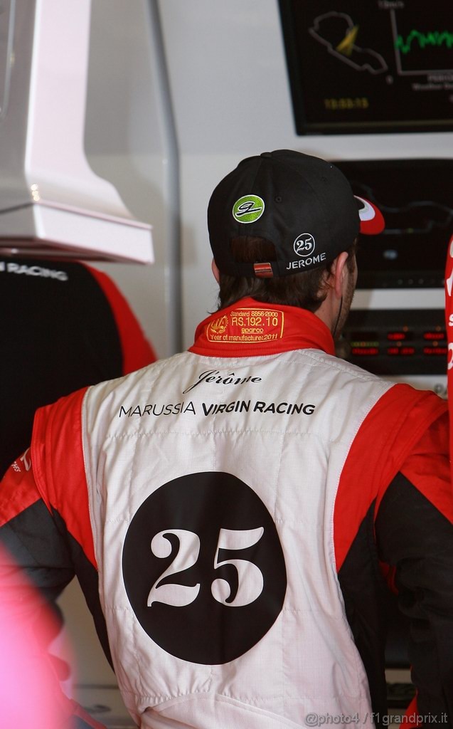 GP AUSTRALIA, 25.03.2011- Prove Libere 1, Venerdi', Jerome D'Ambrosio (BEL), Marussia Virgin Racing VR-02 