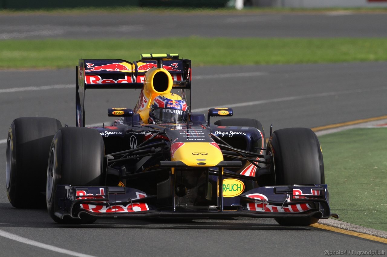 GP AUSTRALIA, 25.03.2011- Prove Libere 2, Venerdi', Mark Webber (AUS), Red Bull Racing, RB7 