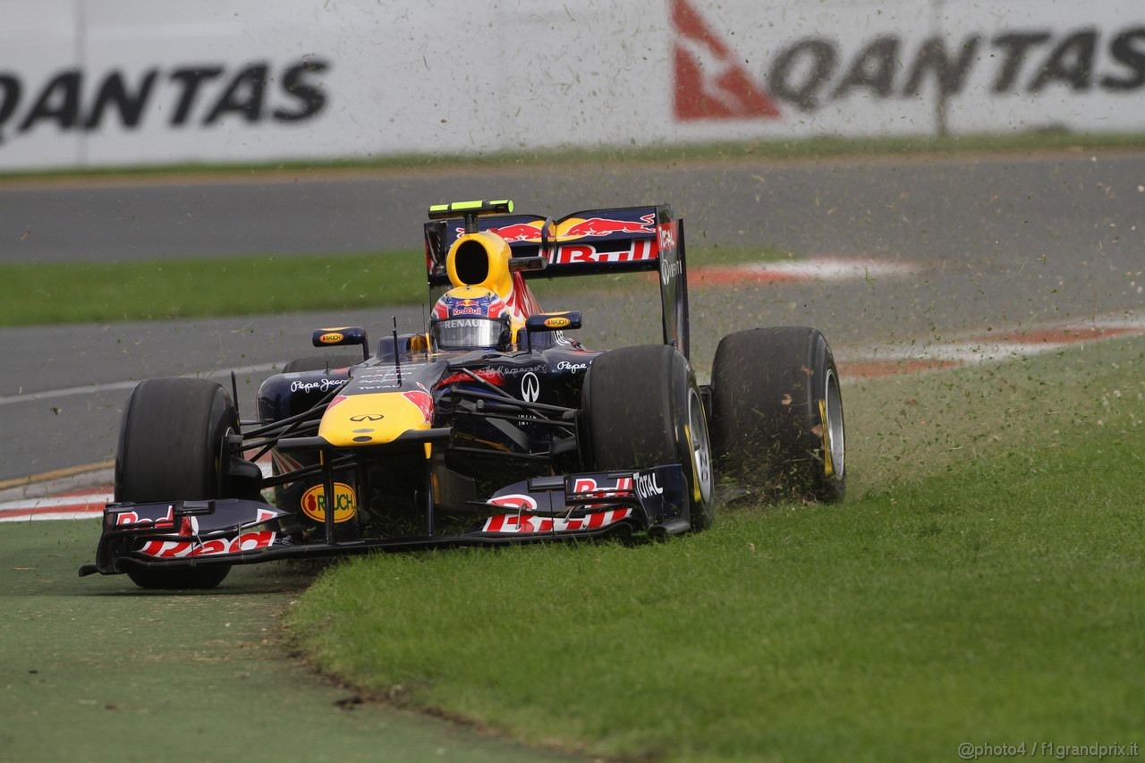GP AUSTRALIA, 25.03.2011- Prove Libere 2, Venerdi', Mark Webber (AUS), Red Bull Racing, RB7 