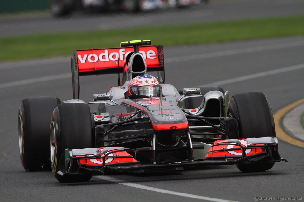 GP AUSTRALIA, 25.03.2011- Prove Libere 2, Venerdi', Jenson Button (GBR), McLaren  Mercedes, MP4-26 
