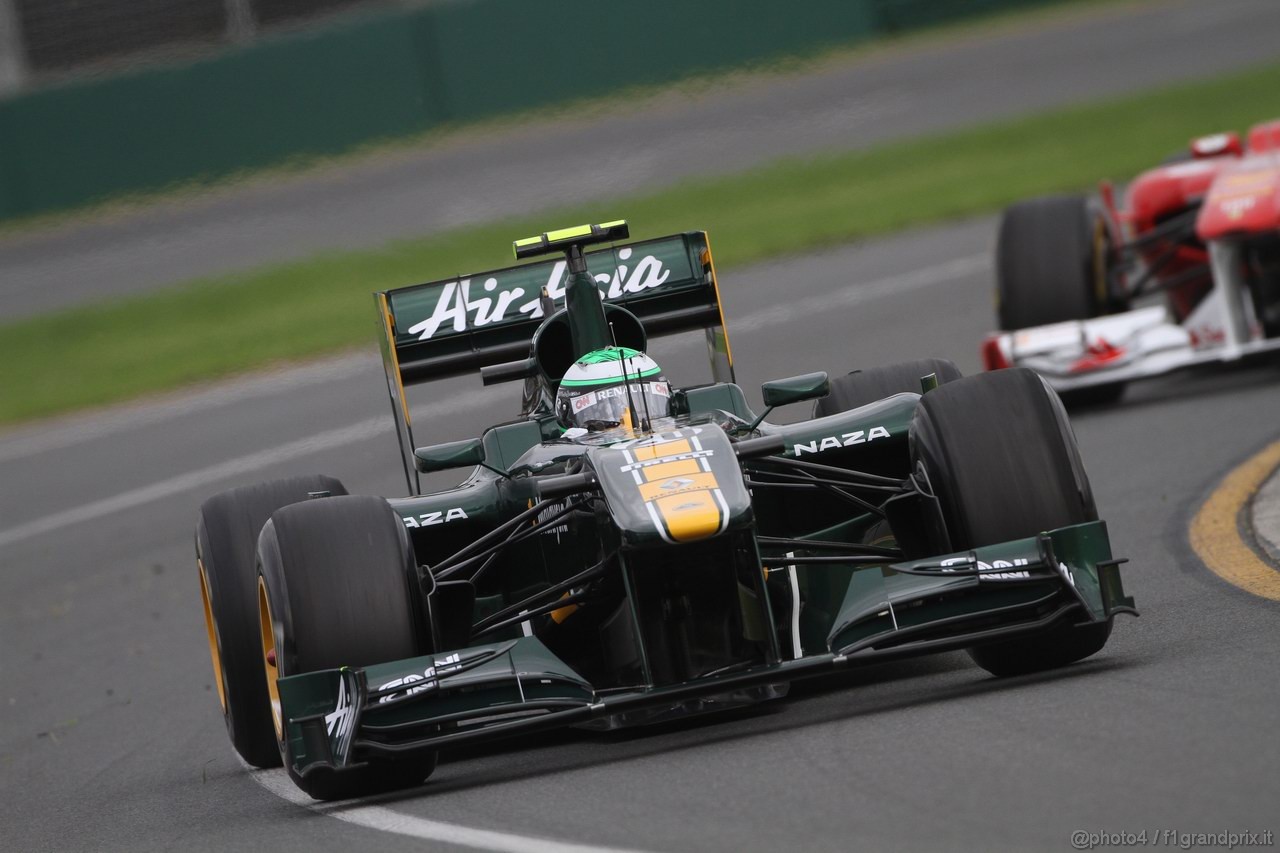 GP AUSTRALIA, 25.03.2011- Prove Libere 2, Venerdi', Heikki Kovalainen (FIN), Team Lotus, TL11 