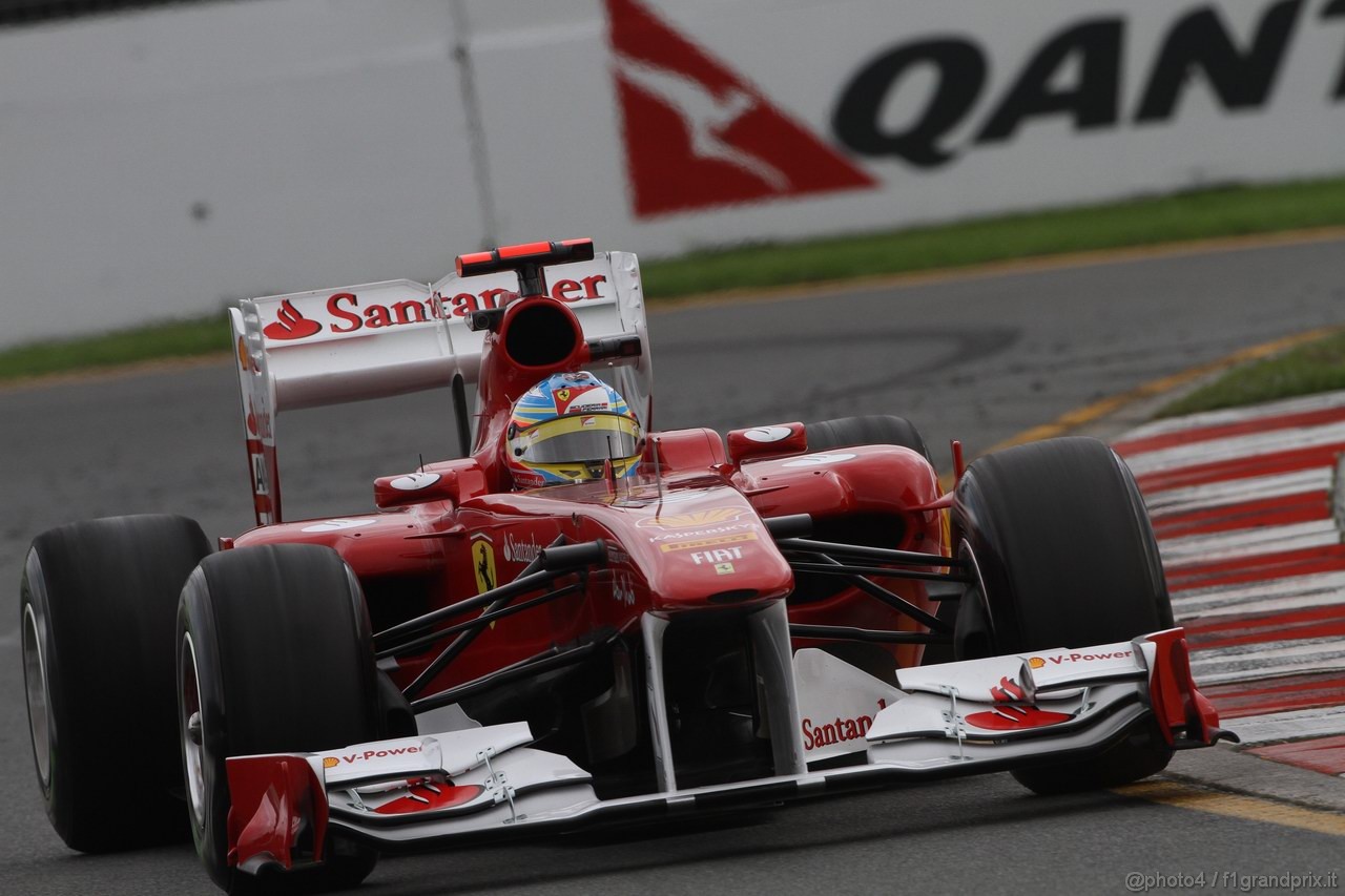 GP AUSTRALIA, 25.03.2011- Prove Libere 2, Venerdi', Fernando Alonso (ESP), Ferrari, F-150 Italia 