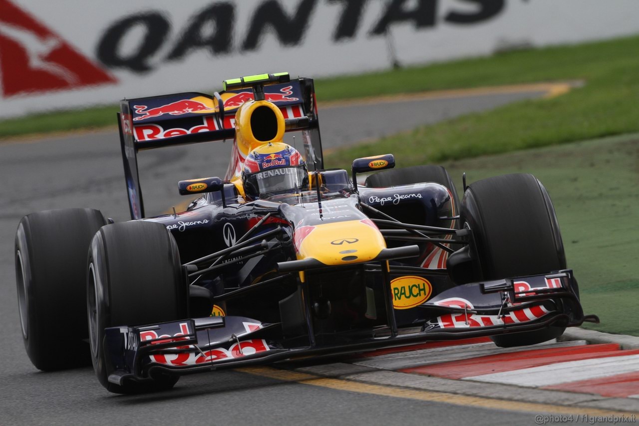 GP AUSTRALIA, 25.03.2011- Prove Libere 2, Venerdi', Mark Webber (AUS), Red Bull Racing, RB7 