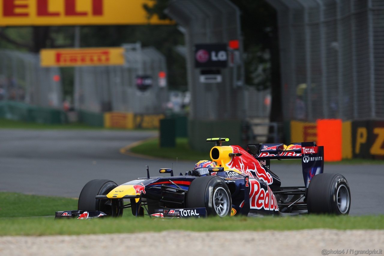 GP AUSTRALIA, 25.03.2011- Prove Libere 2, Venerdi', Mark Webber (AUS), Red Bull Racing, RB7 