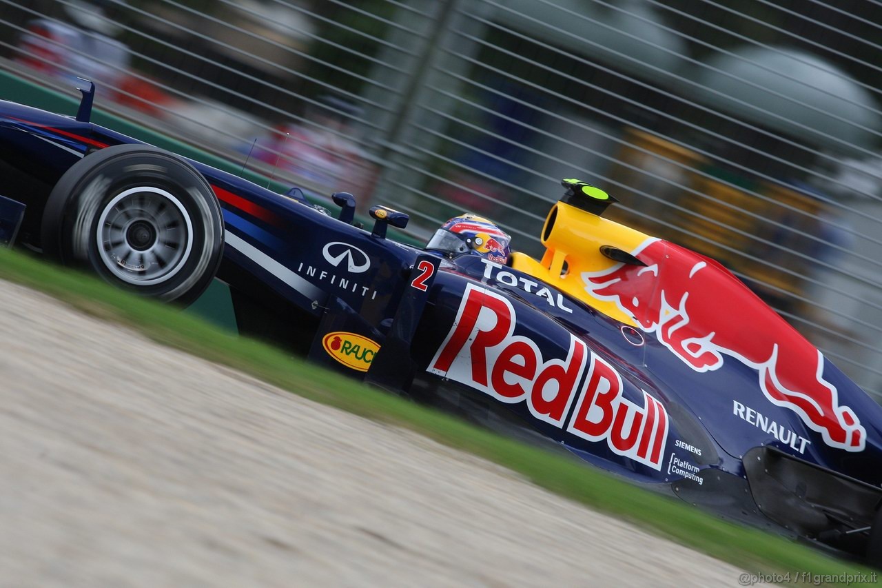 GP AUSTRALIA, 25.03.2011- Prove Libere 2, Venerdi', Mark Webber (AUS), Red Bull Racing, RB7 