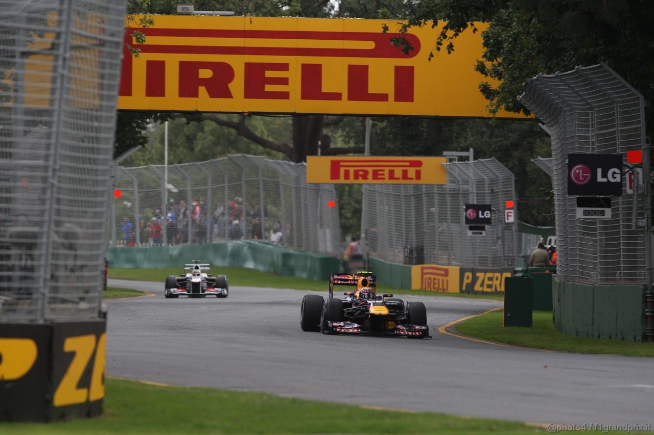 GP AUSTRALIA, 25.03.2011- Prove Libere 2, Venerdi', Mark Webber (AUS), Red Bull Racing, RB7 
