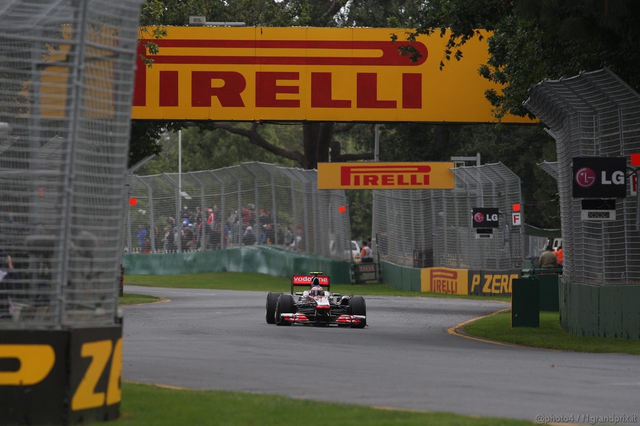 GP AUSTRALIA, 25.03.2011- Prove Libere 2, Venerdi', Jenson Button (GBR), McLaren  Mercedes, MP4-26 