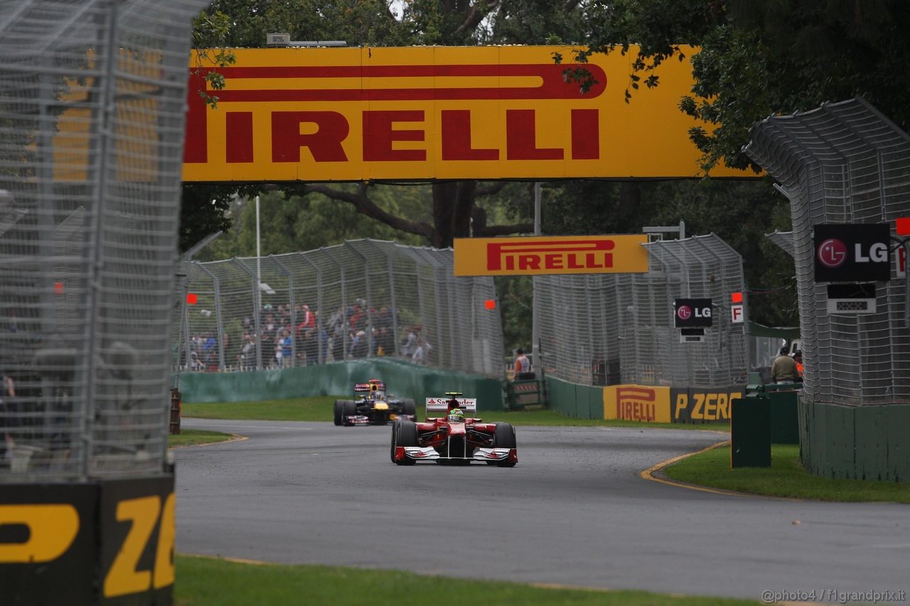 GP AUSTRALIA, 25.03.2011- Prove Libere 2, Venerdi', Felipe Massa (BRA), Ferrari, F-150 Italia 