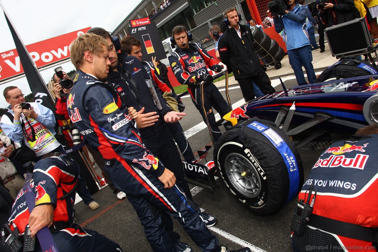 GP BELGIO, 28.08.2011- Gara, Sebastian Vettel (GER), Red Bull Racing, RB7 