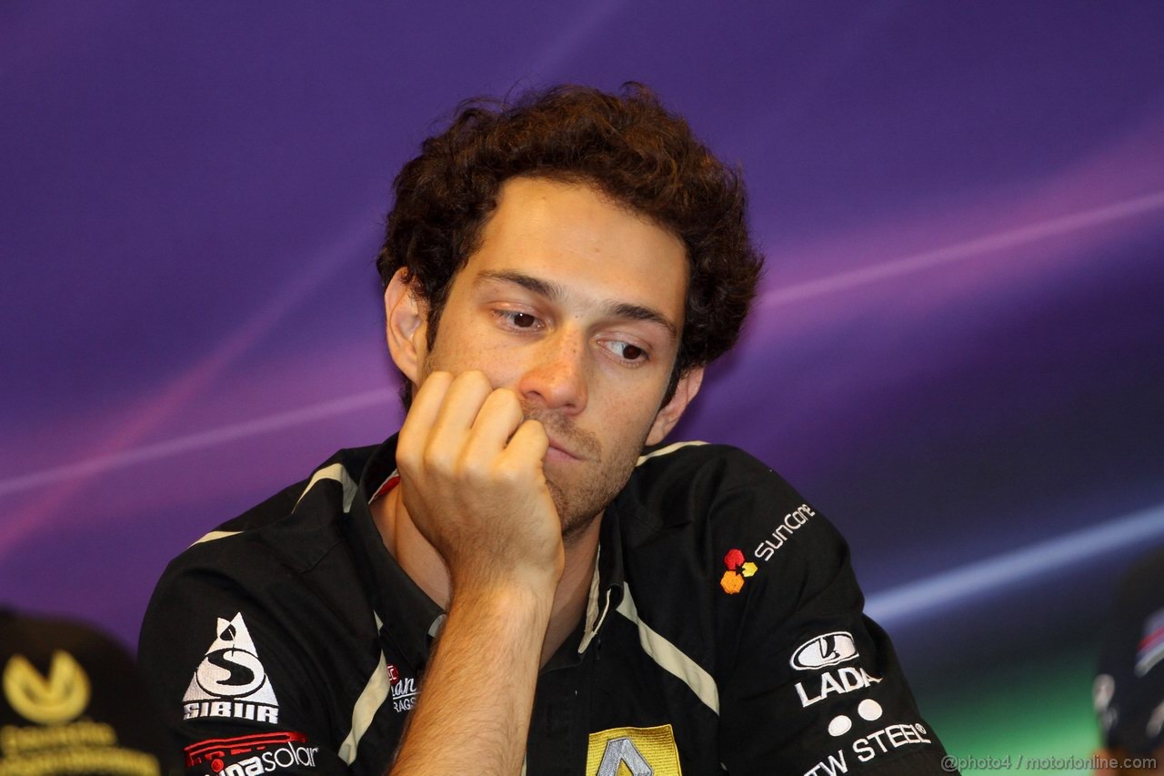 GP BELGIO, 25.08.2011- Conferenza Stampa, Bruno Senna (BRA), Lotus Renault GP R31 