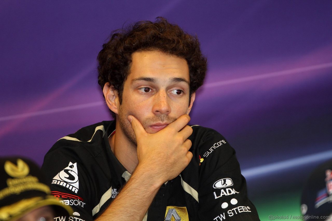 GP BELGIO, 25.08.2011- Conferenza Stampa, Bruno Senna (BRA), Lotus Renault GP R31 