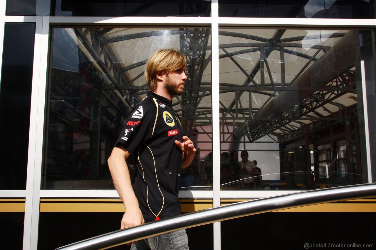 GP BELGIO, 25.08.2011- Nick Heidfeld (GER) Lotus Renault GP R31  