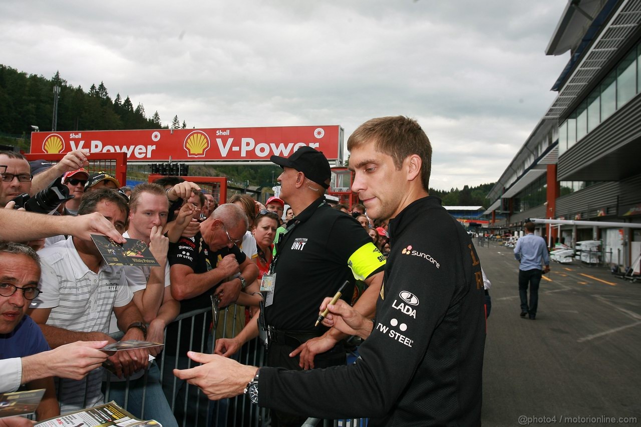 GP BELGIO, 25.08.2011- Vitaly Petrov (RUS), Lotus Renault GP, R31 