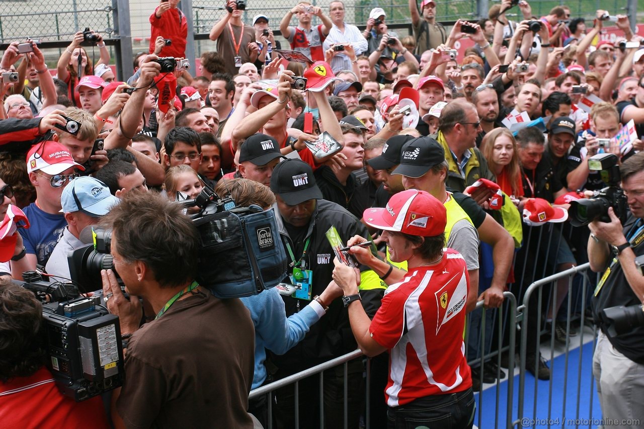 GP BELGIO, 25.08.2011- Fernando Alonso (ESP), Ferrari, F-150 Italia 