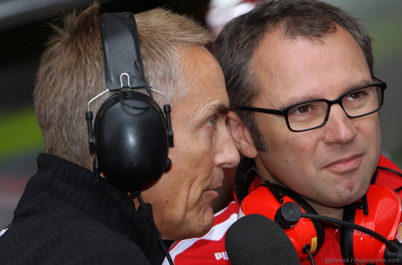 GP BELGIO, 27.08.2011- Prove Libere 3, Sabato, Martin Whitmarsh (GBR), Chief Executive Officer Mclaren e Stefano Domenicali (ITA), Team Principal 