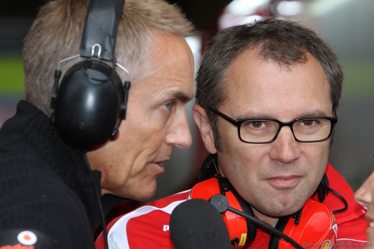 GP BELGIO, 27.08.2011- Prove Libere 3, Sabato, Martin Whitmarsh (GBR), Chief Executive Officer Mclaren e Stefano Domenicali (ITA), Team Principal 