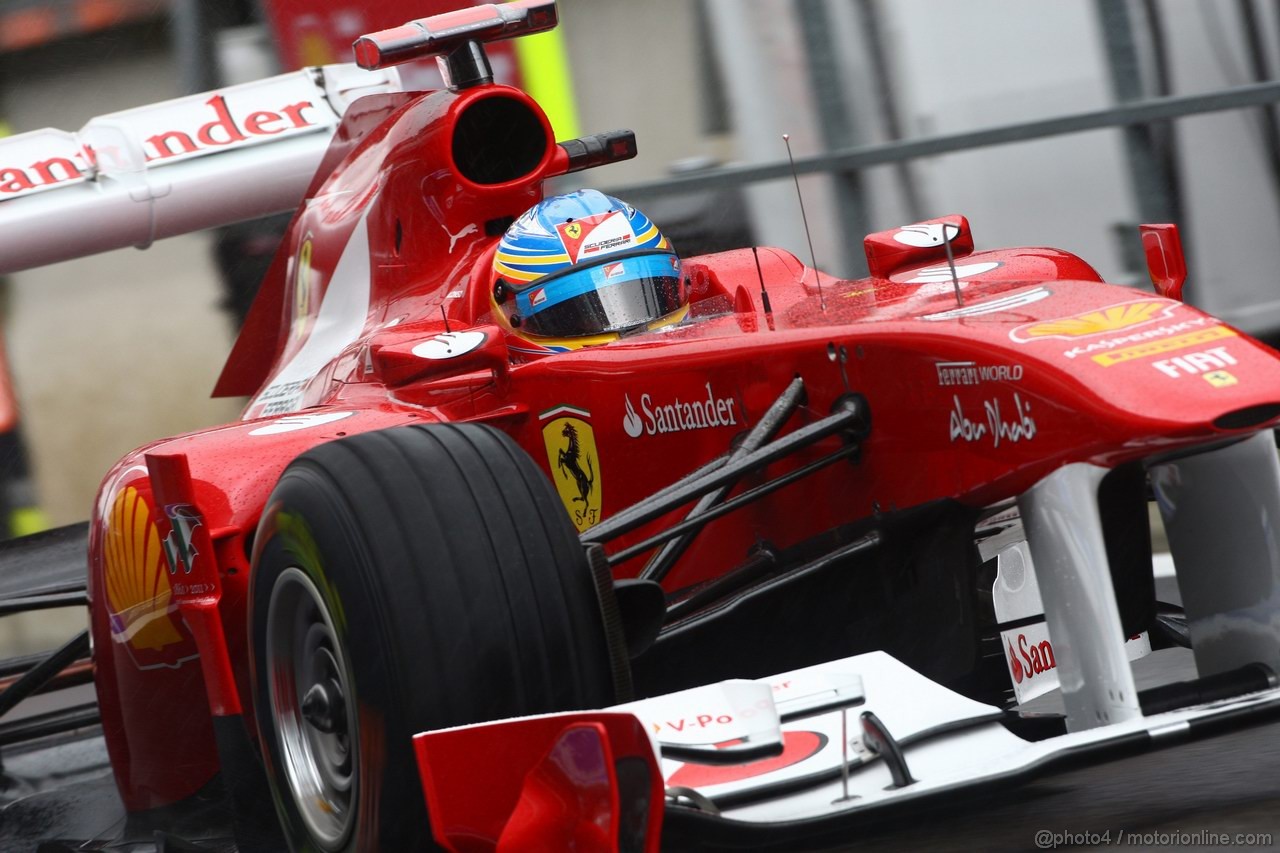 GP BELGIO, 27.08.2011- Prove Libere 3, Sabato, Fernando Alonso (ESP), Ferrari, F-150 Italia 