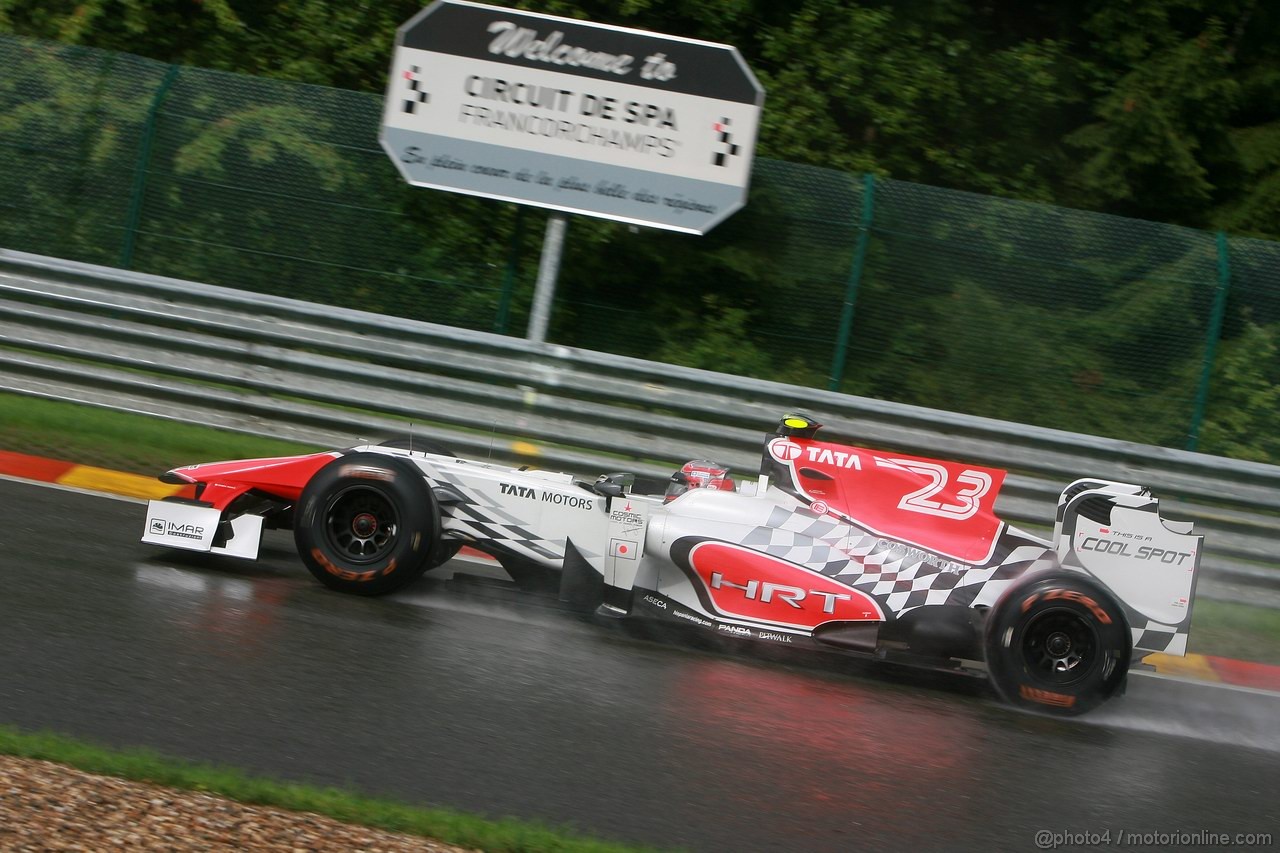 GP BELGIO, 27.08.2011- Prove Libere 3, Sabato, Vitantonio Liuzzi (ITA), HRT Formula One Team 