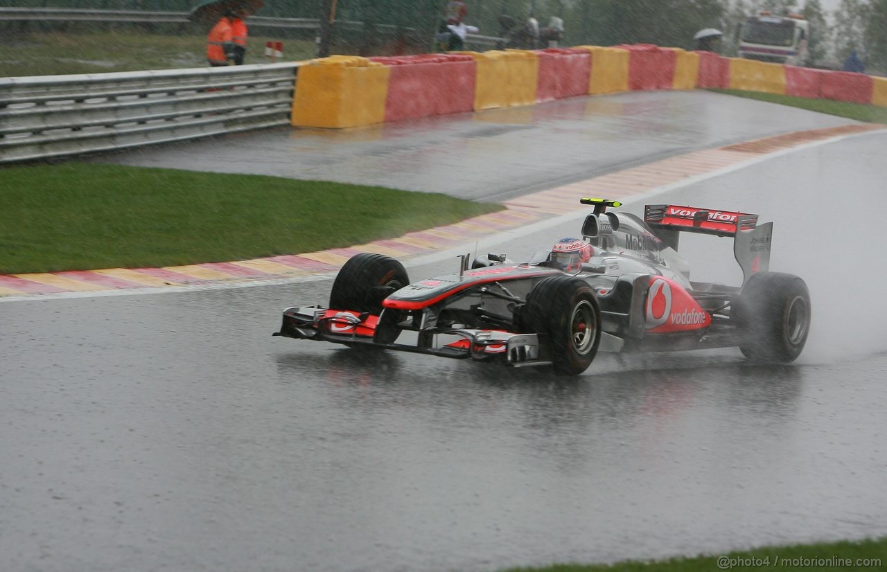 GP BELGIO, 27.08.2011- Prove Libere 3, Sabato, Jenson Button (GBR), McLaren  Mercedes, MP4-26 