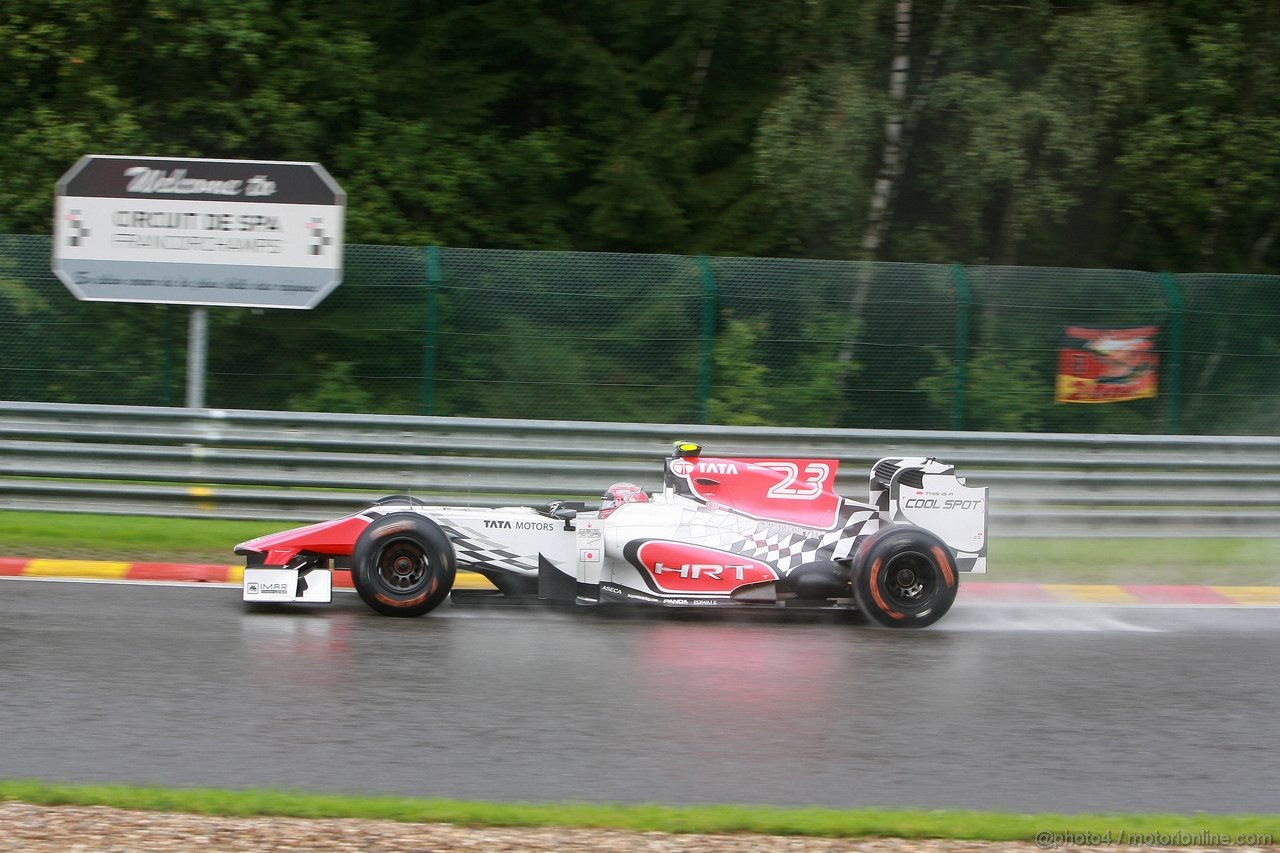 GP BELGIO, 27.08.2011- Prove Libere 3, Sabato, Vitantonio Liuzzi (ITA), HRT Formula One Team 